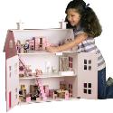 Coloured Wooden Dolls House