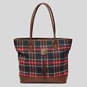 Tommy Hilfiger flannel tote