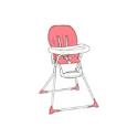 (CAD) Baby Weavers Snack Highchair - Grapefruit