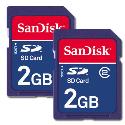 SanDisk 2GB SD Twin Pack